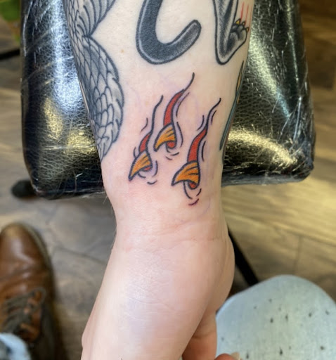 Explore calf tattoo ideas for guys, creative tattoo ideas in Baltimore, available at Rippd Canvas Tattoo Shop Artists Social Club