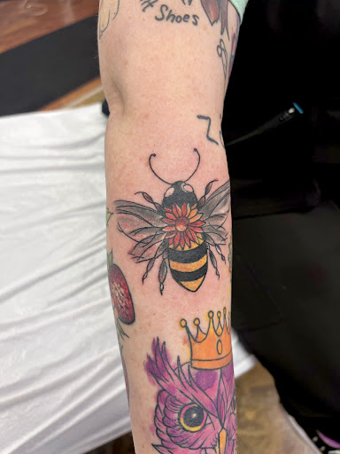 Explore thin blue line tattoo ideas, creative tattoo ideas in Adrian, available at Good Life Tattoo Co.