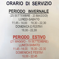 Menu du Pizzeria da Yuri à Como