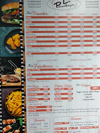 Menu du La Parentheyse à Waziers