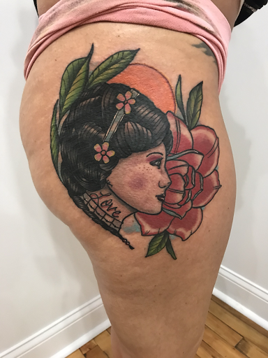 Explore tattoo anime ideas, creative tattoo ideas in Kansas City, available at Golden Stag Tattoo and Gallery