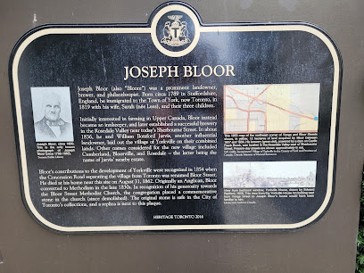 Heritage Toronto Plaque: Joseph Bloor