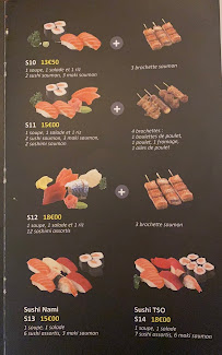 Bistrot Osaka à Paris menu