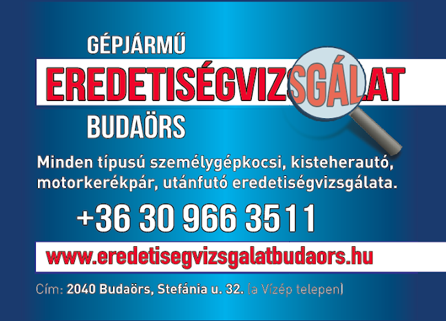 Eredetiségvizsgálat Budaörs - Budaörs