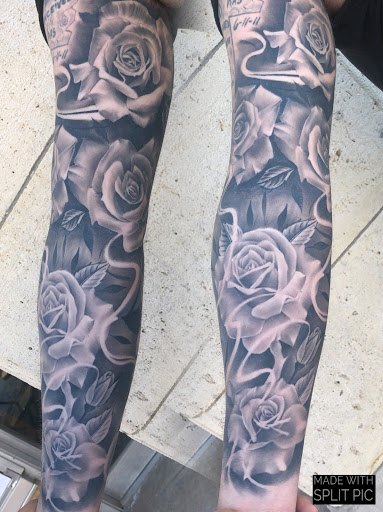 Explore hand tattoo ideas for men, creative tattoo ideas in Junction City, available at New Era Tattoo Studio