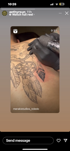 Explore rainbow baby tattoo ideas, creative tattoo ideas in Toledo, available at Meraki Tattoo