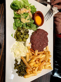 Steak tartare du Restaurant français Restaurant Brasserie Bar La Crémaillère à Saint-Laurent-sur-Mer - n°5