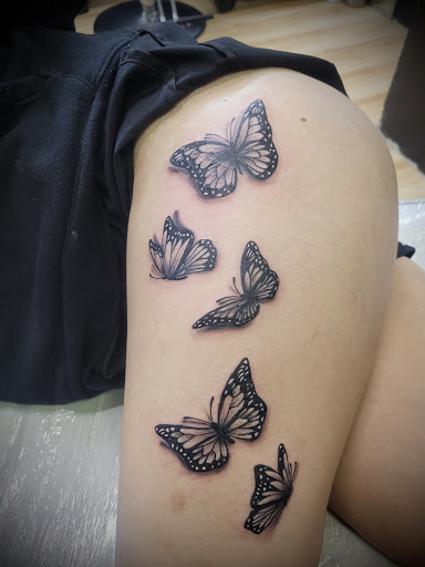 Explore hisoka tattoo ideas, creative tattoo ideas in Plano, available at Karma Ink Tattoos Piercing, Clothing & Jewelry