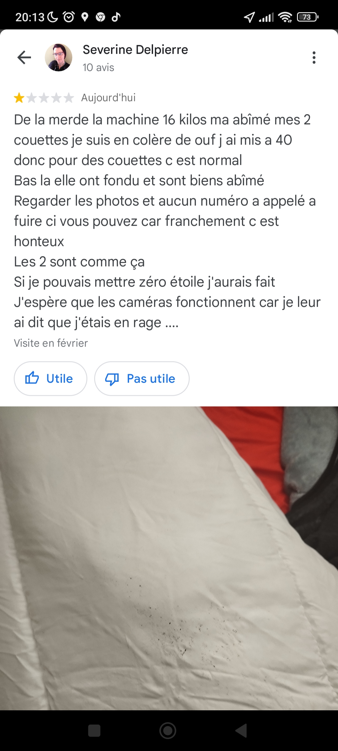 Photo n° 1 de l'avis de Séverine.e fait le 29/02/2024 à 07:10