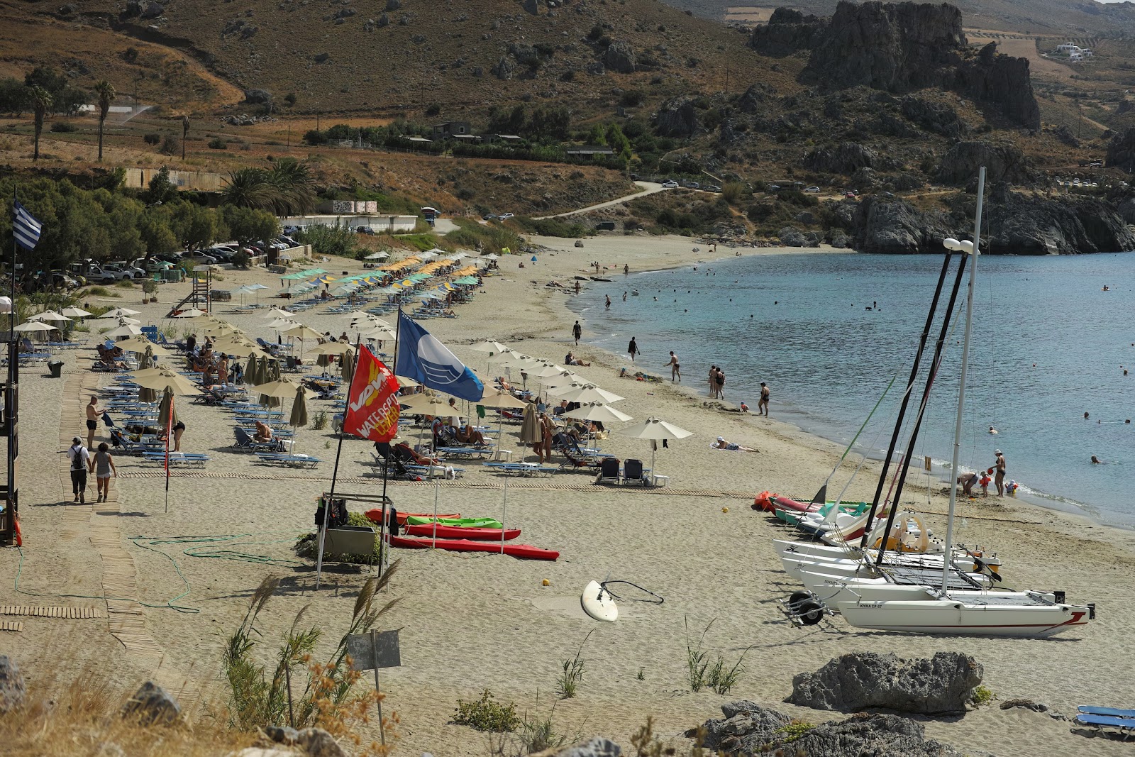 Photo de Plage de Damnoni - endroit populaire parmi les connaisseurs de la détente