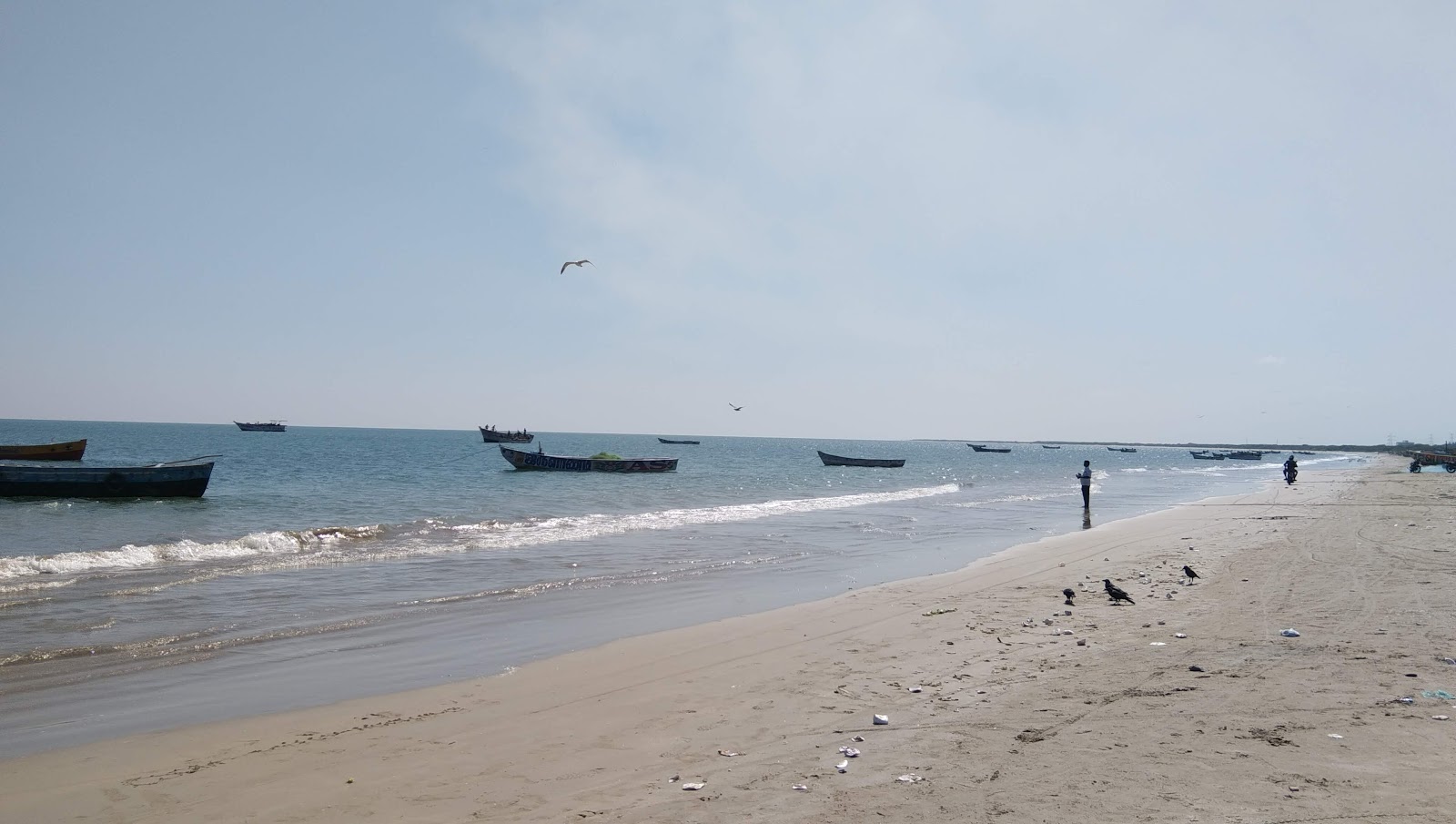 Zdjęcie Thoothukudi Beach z proste i długie