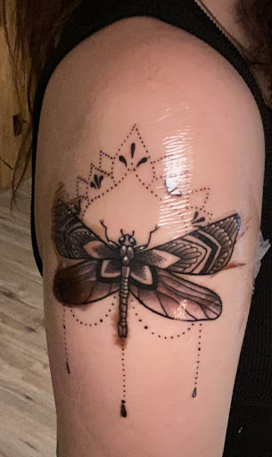 Explore skull tattoo ideas, creative tattoo ideas in West Branch, available at Crossroads Tattoo