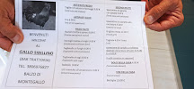 Menu / carte de Bar trattoria del Gallo Sibillino - Ristorante Balzo à Balzo