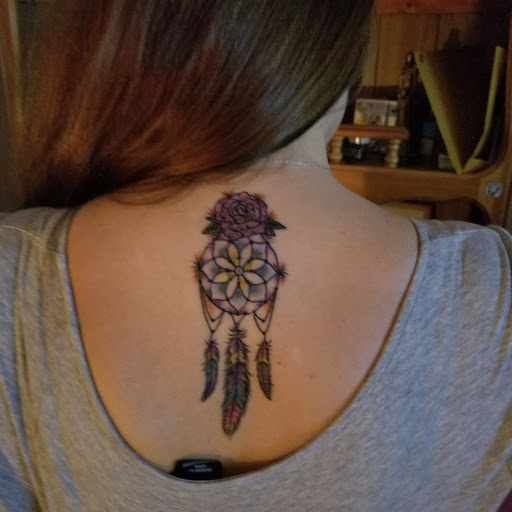 Explore cross stitch tattoo ideas, creative tattoo ideas in Gloucester City, available at 12 oz. Studios Tattoos and Piercing Brooklawn