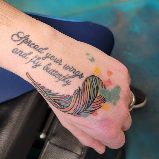 Explore wifes name tattoo ideas, creative tattoo ideas in Traverse City, available at Pinups & Needles