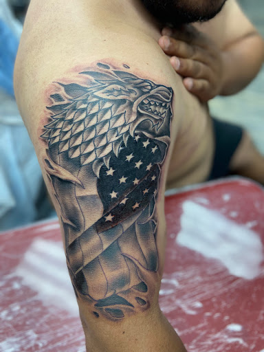 Explore simple fish tattoo ideas, creative tattoo ideas in El Paso, available at American Tattoo Society of Ft Bliss