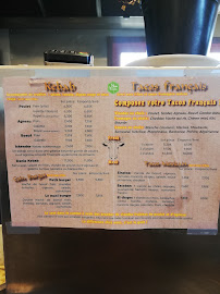 kebab and tacos à Tourrettes menu