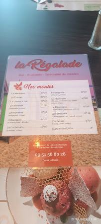 Menu / carte de La Régalade Brasserie - Plage de Calais à Calais