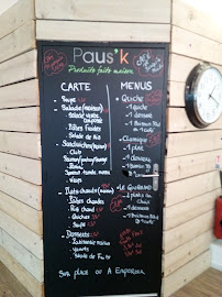 Menu / carte de Paus'k à Bordeaux