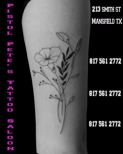 Explore tattoo son ideas, creative tattoo ideas in Arlington, available at Pistol Petes Tattoo Saloon