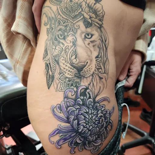 Explore castle tattoo ideas, creative tattoo ideas in Inverness, available at The Perfect Spot Tattoos