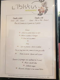 Restaurant familial L'IBISKUS Restaurant à La Rochette (la carte)