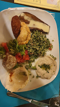 Houmous du Restaurant libanais Le plateau de mezzé à Vienne - n°2