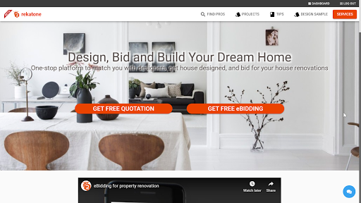 rekatone.com - interior designer and ebidding platform