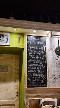 Carte du LA BOTTEGA DI VIA MAGGIO OSTERIA IN BOTTEGA à Florence