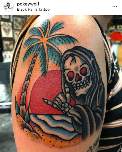 Explore attack on titan tattoo ideas simple, creative tattoo ideas in Orange, available at Black Palm Tattoo