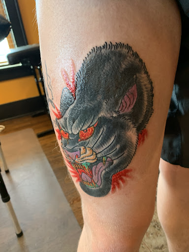 Explore scorpio sign tattoo ideas, creative tattoo ideas in Council Bluffs, available at Black Squirrel Tattoo