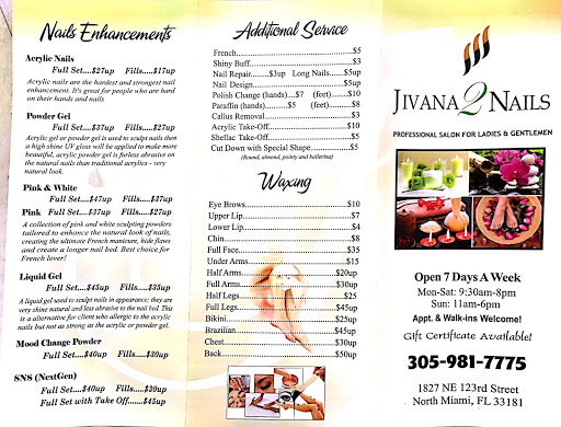 Spa «JIVANA 2 NAILS», reviews and photos, 1827 NE 123rd St, North Miami, FL 33181, USA