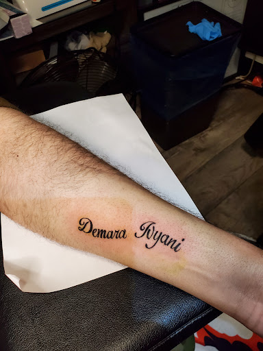 Explore infinity sign tattoo ideas, creative tattoo ideas in Bronx, available at Living Legends Ink realistic tattoos