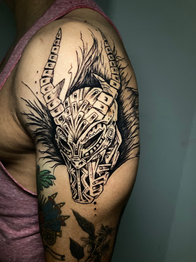 Explore fine line name tattoo ideas, creative tattoo ideas in Atlanta, available at Iron Palm Tattoos & Body Piercing Atlanta