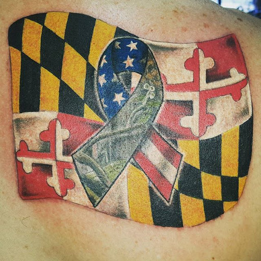 Tattoo Shop «Konkrete Jungle Kustom Tattoo», reviews and photos, 6590 Old Waterloo Rd, Elkridge, MD 21075, USA