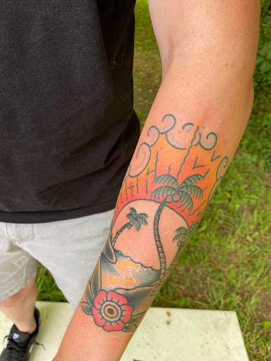 Explore ladies neck tattoo ideas, creative tattoo ideas in Lake Villa, available at Eternal Tiger Tattoo