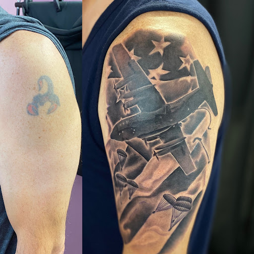 Explore grandfather tattoo ideas, creative tattoo ideas in Deridder, available at Pine Street Tattoo & Piercing LLC