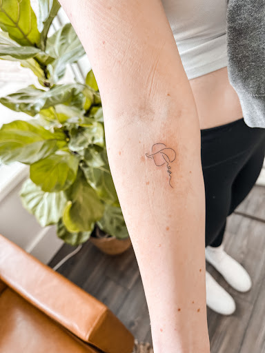 Explore fill in tattoo sleeve ideas, creative tattoo ideas in Fillmore, available at Mega Babe Ink