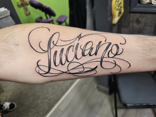 Explore railroad tattoo ideas, creative tattoo ideas in Hays, available at Fantasy Graphics East