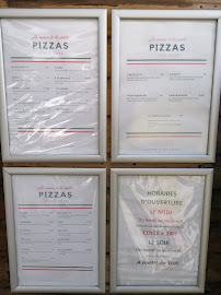 Pizzas à emporter La Main à la Pâte à Bruges (le menu)