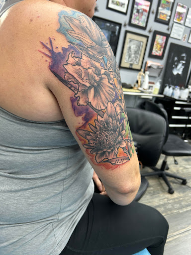 Explore tattoo cover up ideas shoulder, creative tattoo ideas in El Paso, available at American Tattoo Society of Ft Bliss