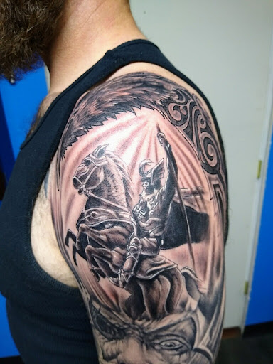 Explore tattoo ideas for shoulder woman, creative tattoo ideas in Redding, available at DEADLIFT TATTOO