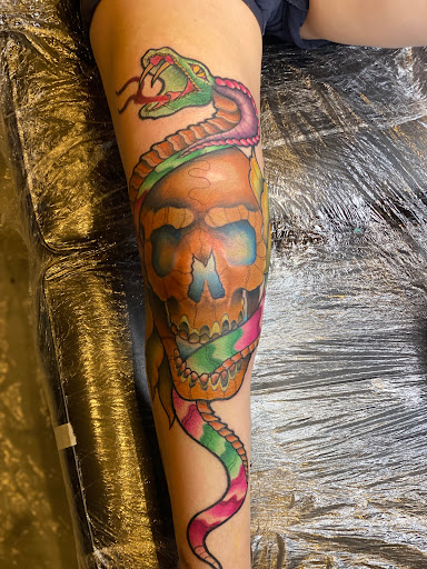 Explore left chest tattoo ideas, creative tattoo ideas in Saint Marys, available at Empire Tattoo