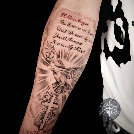 Explore bearded dragon tattoo ideas, creative tattoo ideas in Bronx, available at Brass Knuckles Ink Tattoo Studio