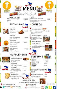 Menu du Chantyenergyfood à Meaux