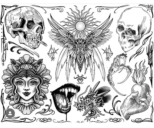 Explore semper fi tattoo ideas, creative tattoo ideas in Boulder, available at Claw and Talon Tattoo