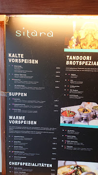 Sitara à Konstanz menu
