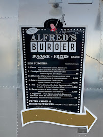Menu / carte de Alfred's Burger à La Flotte