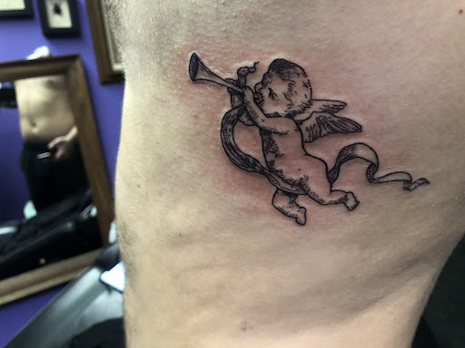 Explore rhino tattoo ideas, creative tattoo ideas in Athens, available at As Without So Within Tattoo