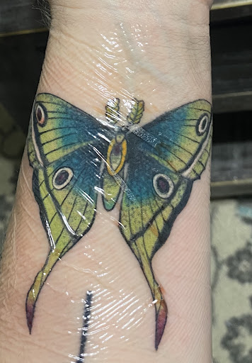 Explore karma tattoo ideas, creative tattoo ideas in Tulsa, available at Spaded and Jaded Tattoo